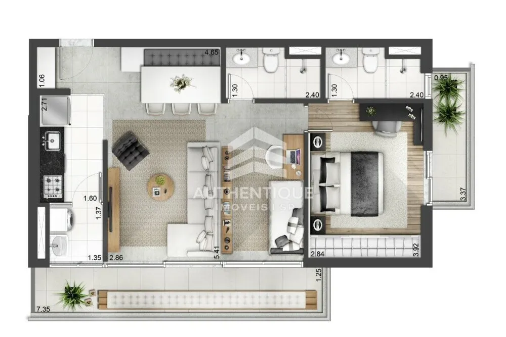 Apartamento, 1 quarto, 50 m² - Foto 18
