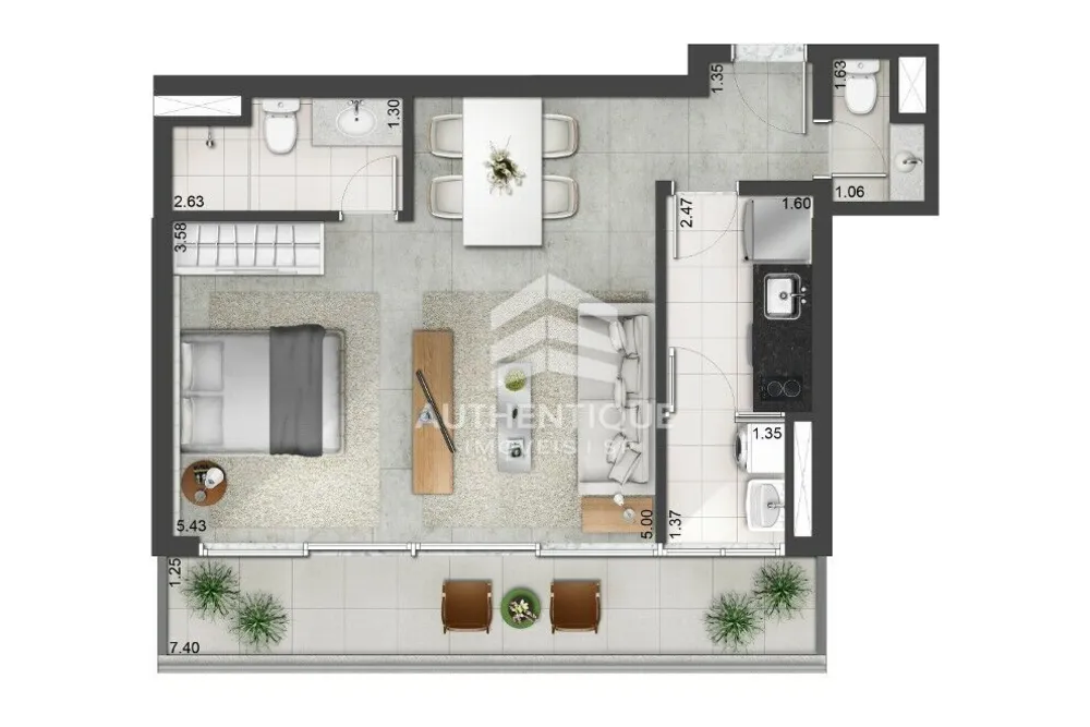 Apartamento, 1 quarto, 50 m² - Foto 17
