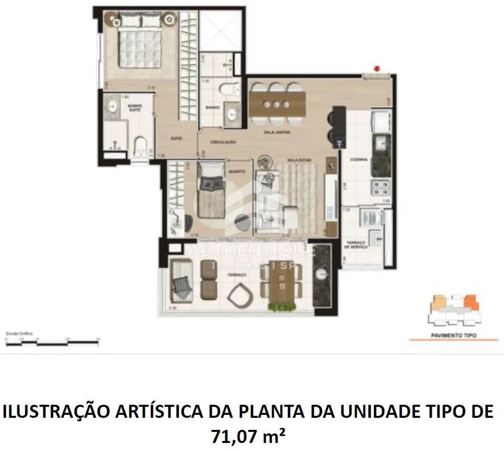 Apartamento, 2 quartos, 71 m² - Foto 12