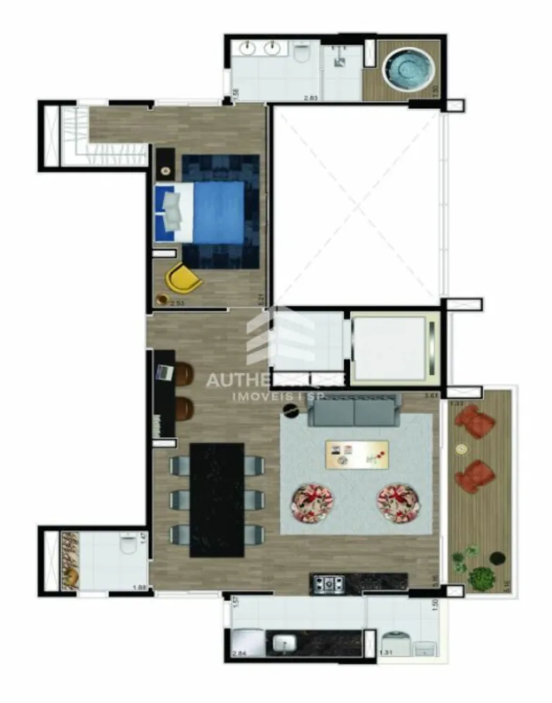 Apartamento, 1 quarto, 49 m² - Foto 12