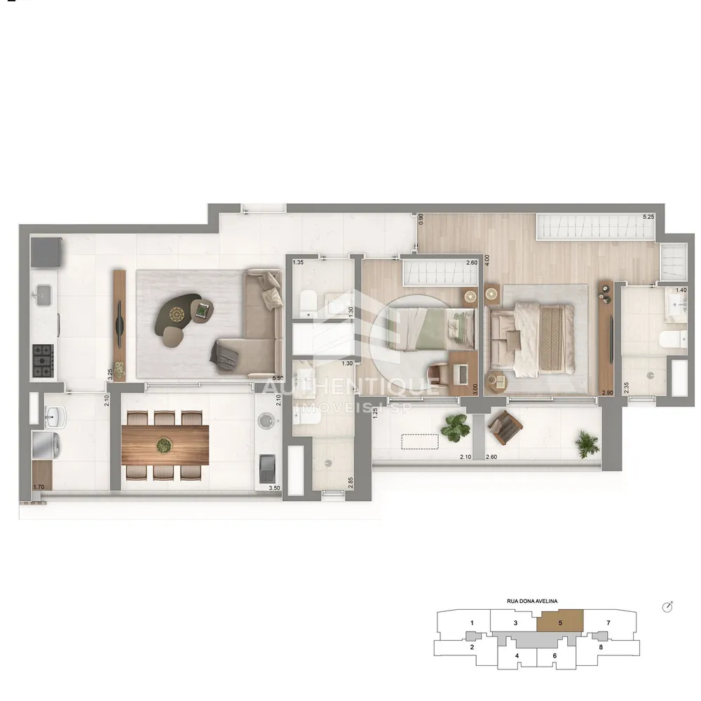 Apartamento, 2 quartos, 100 m² - Foto 9