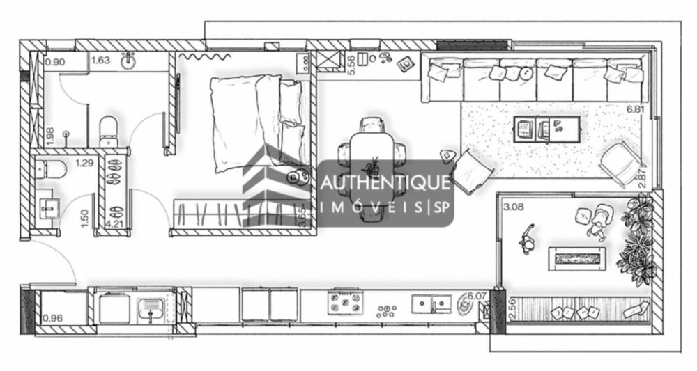 Apartamento, 1 quarto, 79 m² - Foto 2