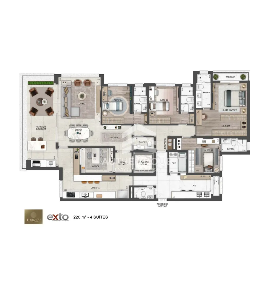 Apartamento, 4 quartos, 325 m² - Foto 3
