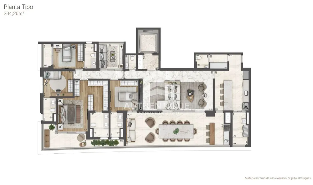 Apartamento, 4 quartos, 230 m² - Foto 9