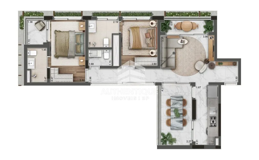 Apartamento, 3 quartos, 182 m² - Foto 38