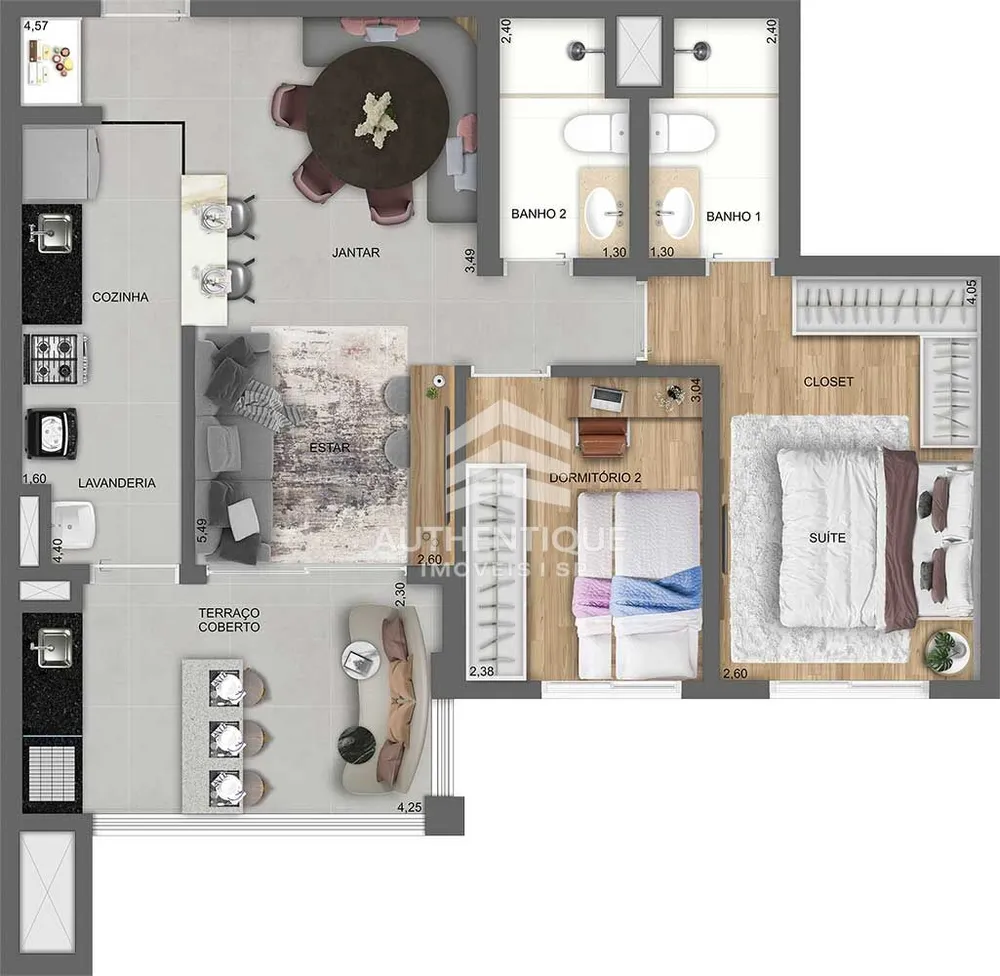 Apartamento, 4 quartos, 106 m² - Foto 6