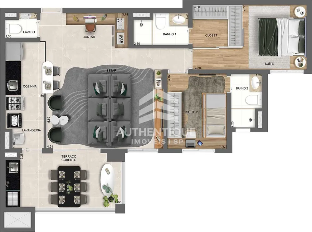 Apartamento, 4 quartos, 106 m² - Foto 8