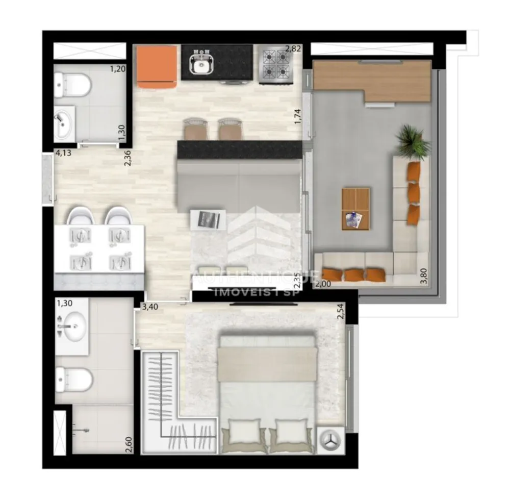 Apartamento, 1 quarto, 43 m² - Foto 16
