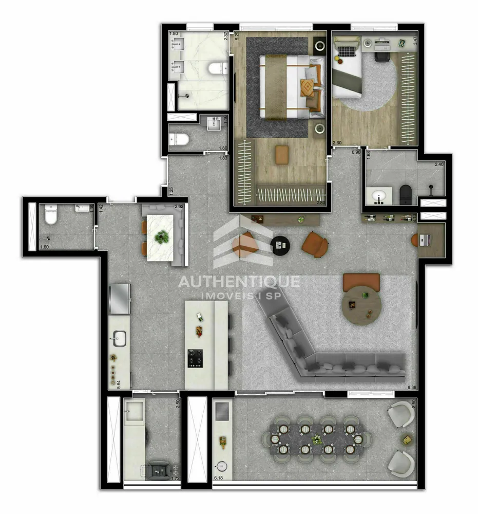Apartamento, 2 quartos, 114 m² - Foto 7