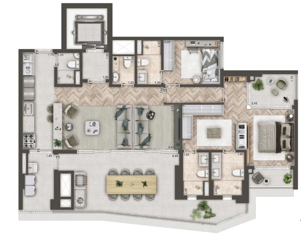Apartamento, 1 quarto, 88 m² - Foto 2