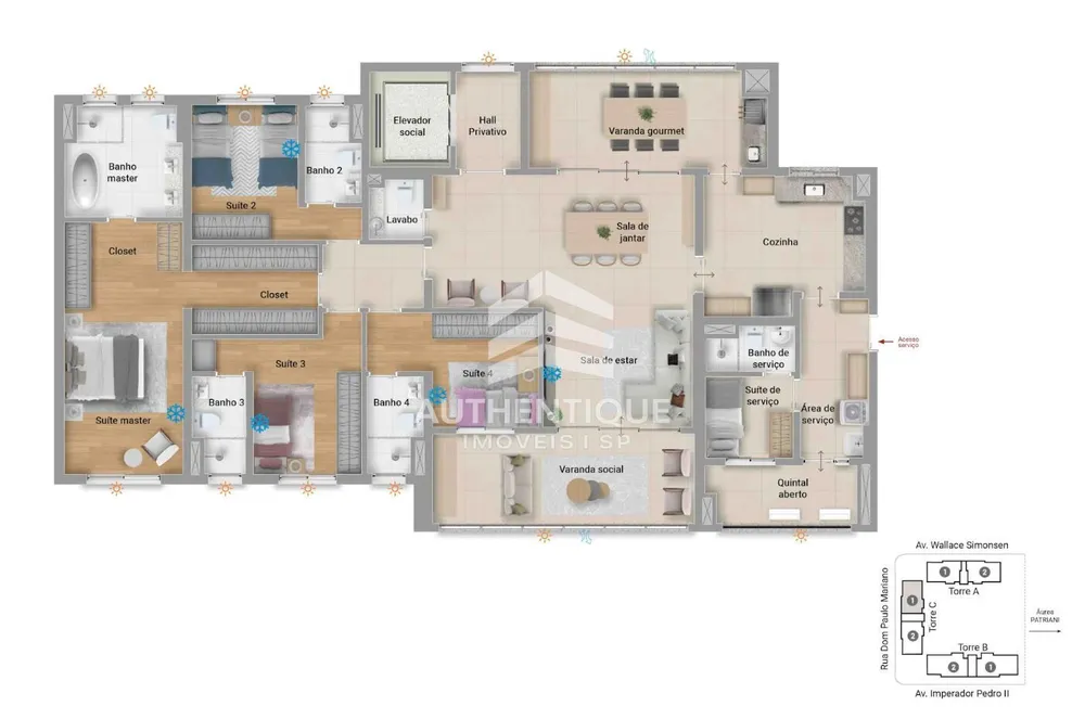 Apartamento, 3 quartos, 163 m² - Foto 14