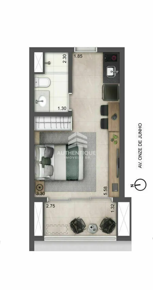Apartamento, 1 quarto, 26 m² - Foto 14