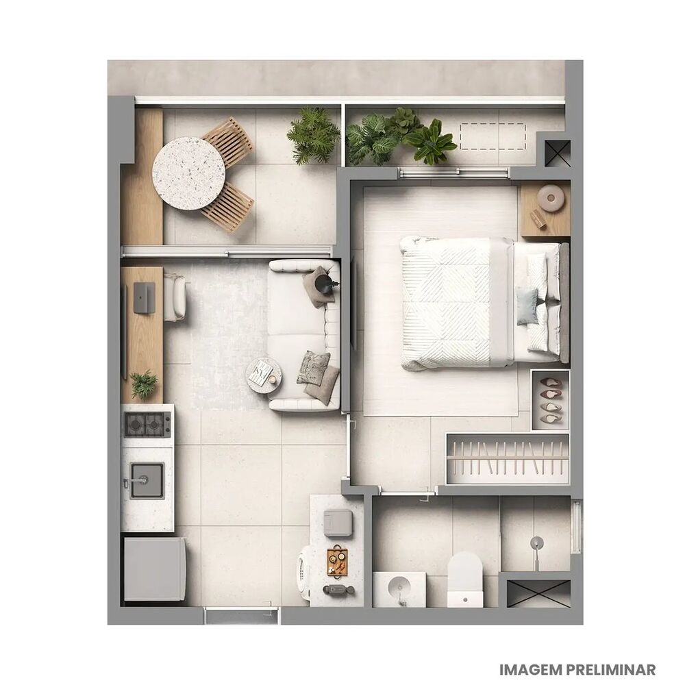 Apartamento, 1 quarto, 30 m² - Foto 10