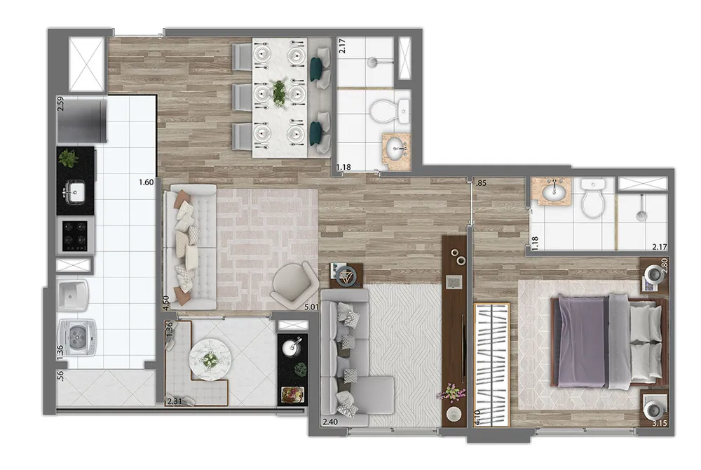 Apartamento, 3 quartos, 91 m² - Foto 14