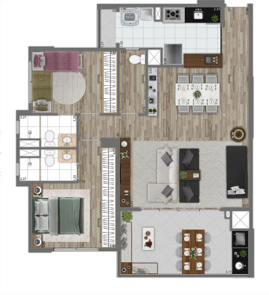 Apartamento, 3 quartos, 91 m² - Foto 16