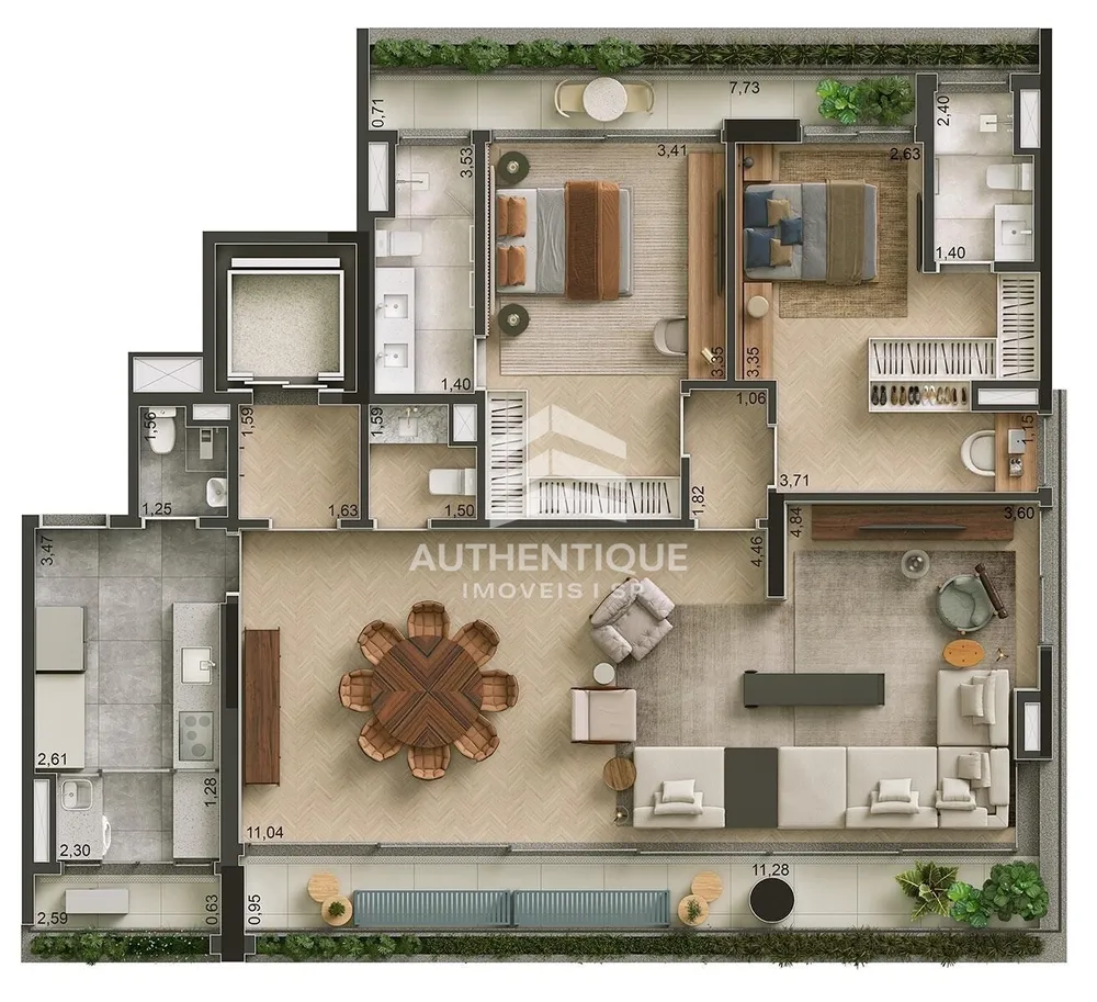 Apartamento, 3 quartos, 207 m² - Foto 12