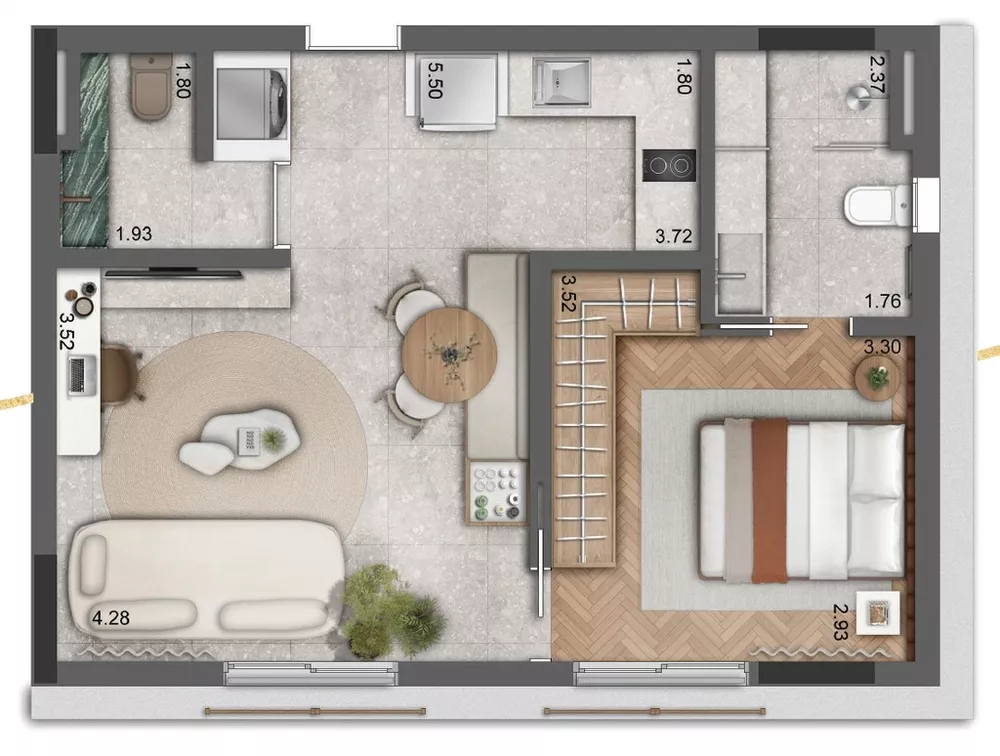 Apartamento, 1 quarto, 23 m² - Foto 4