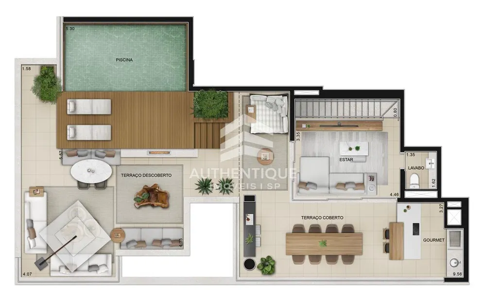Cobertura, 4 quartos, 343 m² - Foto 12