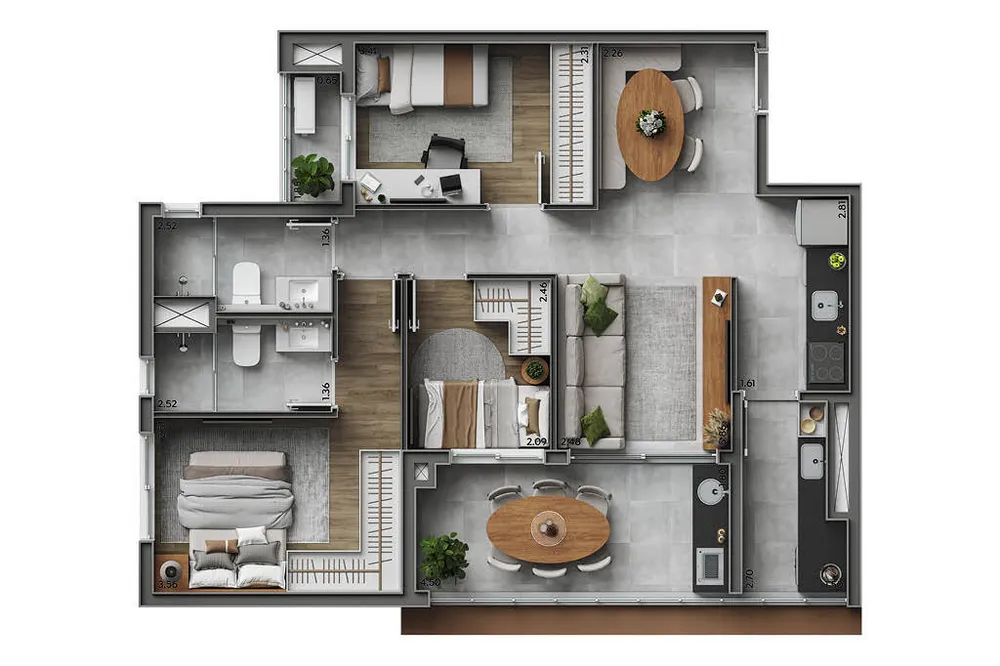 Apartamento, 2 quartos, 54 m² - Foto 37