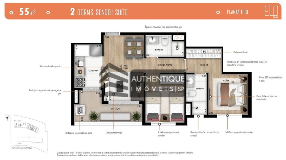 Apartamento, 2 quartos, 55 m² - Foto 14