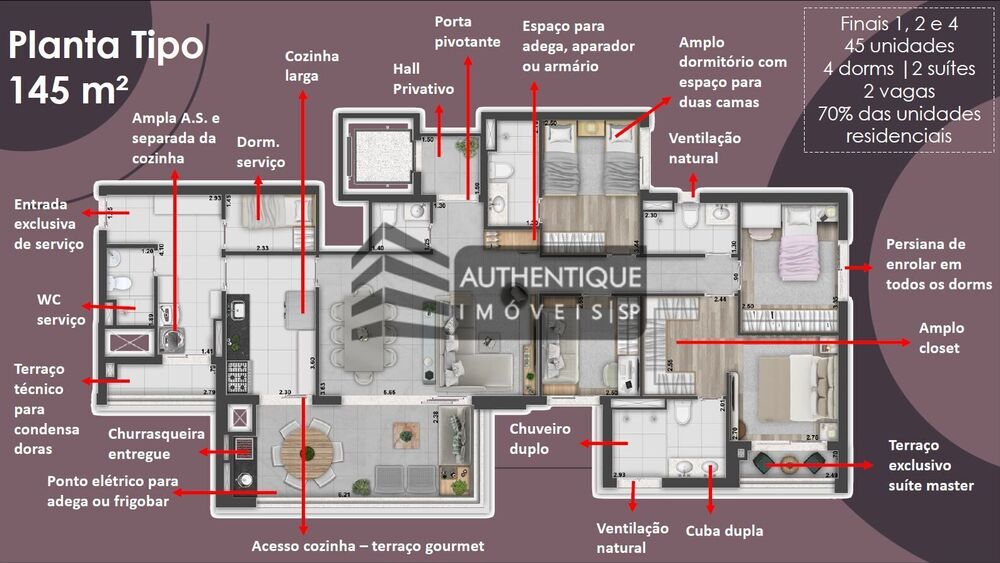 Apartamento, 3 quartos, 145 m² - Foto 17