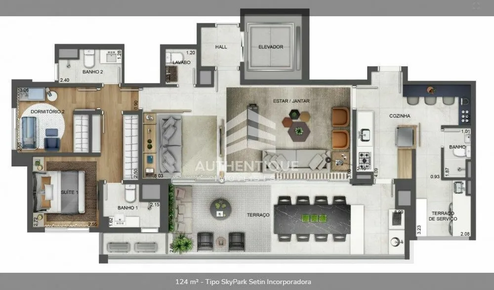 Apartamento, 2 quartos, 121 m² - Foto 8