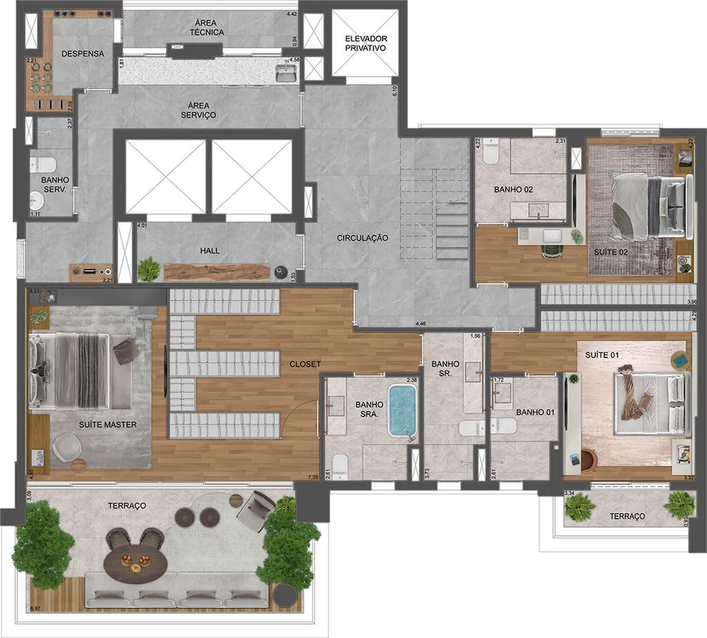Cobertura, 4 quartos, 571 m² - Foto 12