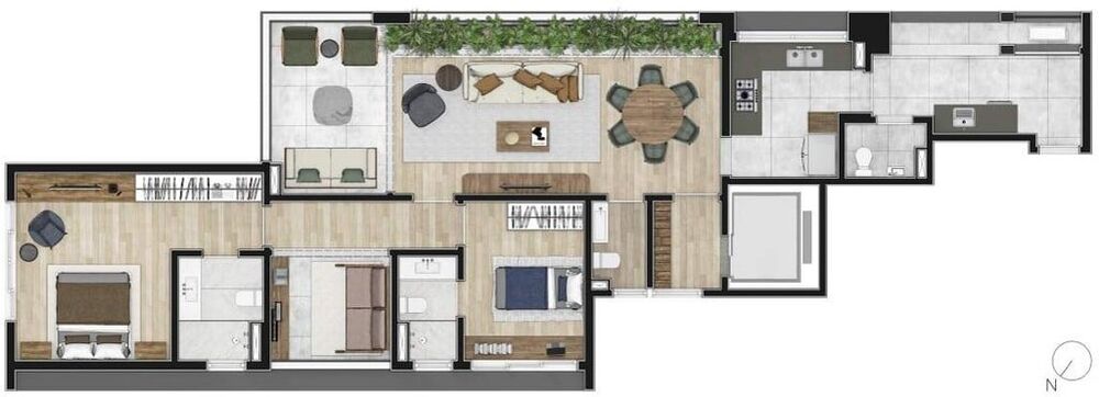 Apartamento, 3 quartos, 194 m² - Foto 14