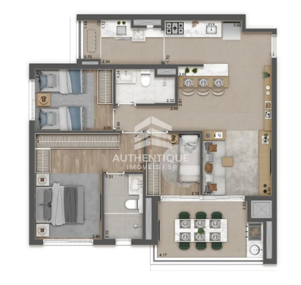 Apartamento, 3 quartos, 139 m² - Foto 11