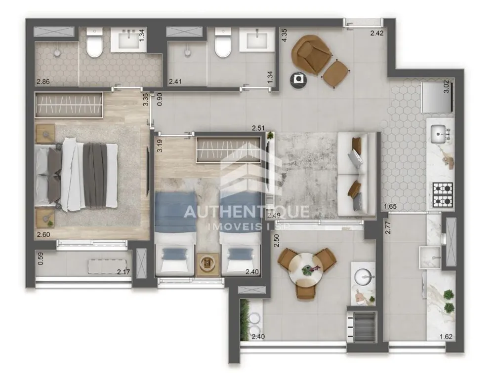 Apartamento, 3 quartos, 139 m² - Foto 9