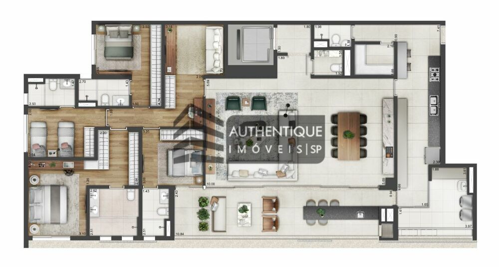 Apartamento, 4 quartos, 245 m² - Foto 3