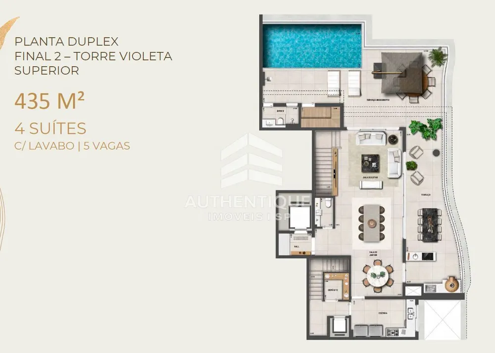Cobertura, 4 quartos, 435 m² - Foto 5
