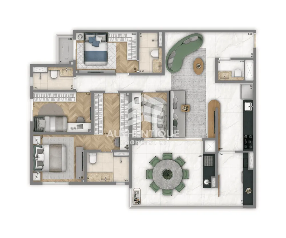Apartamento, 3 quartos, 126 m² - Foto 45