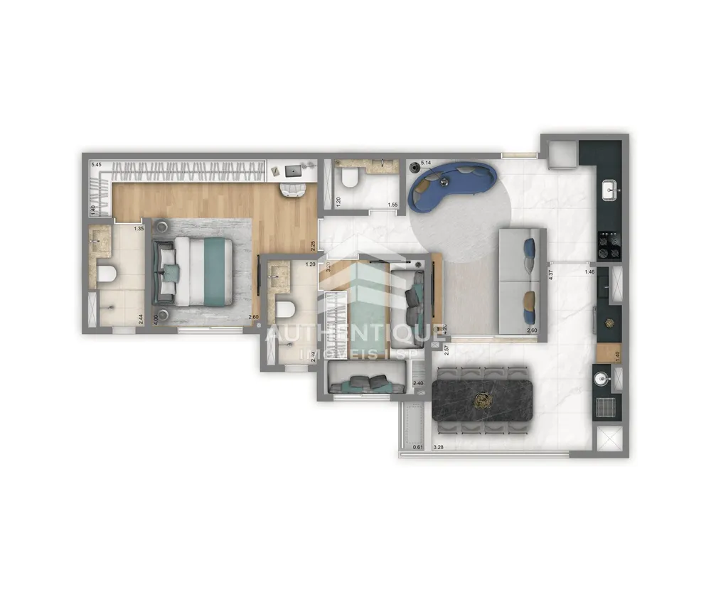 Apartamento, 3 quartos, 126 m² - Foto 46