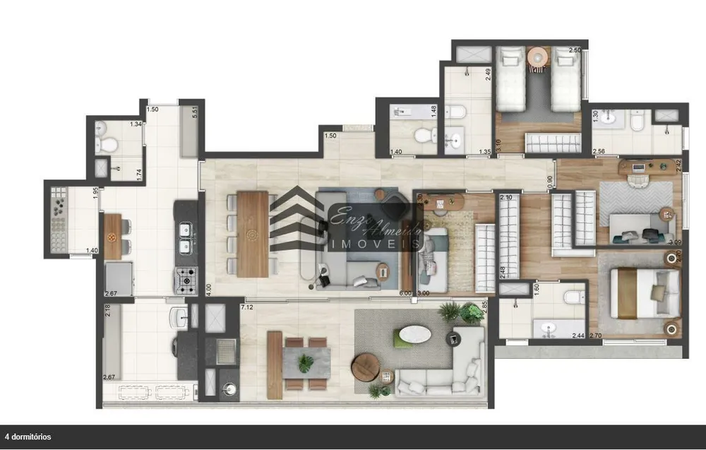 Apartamento, 3 quartos, 110 m² - Foto 11