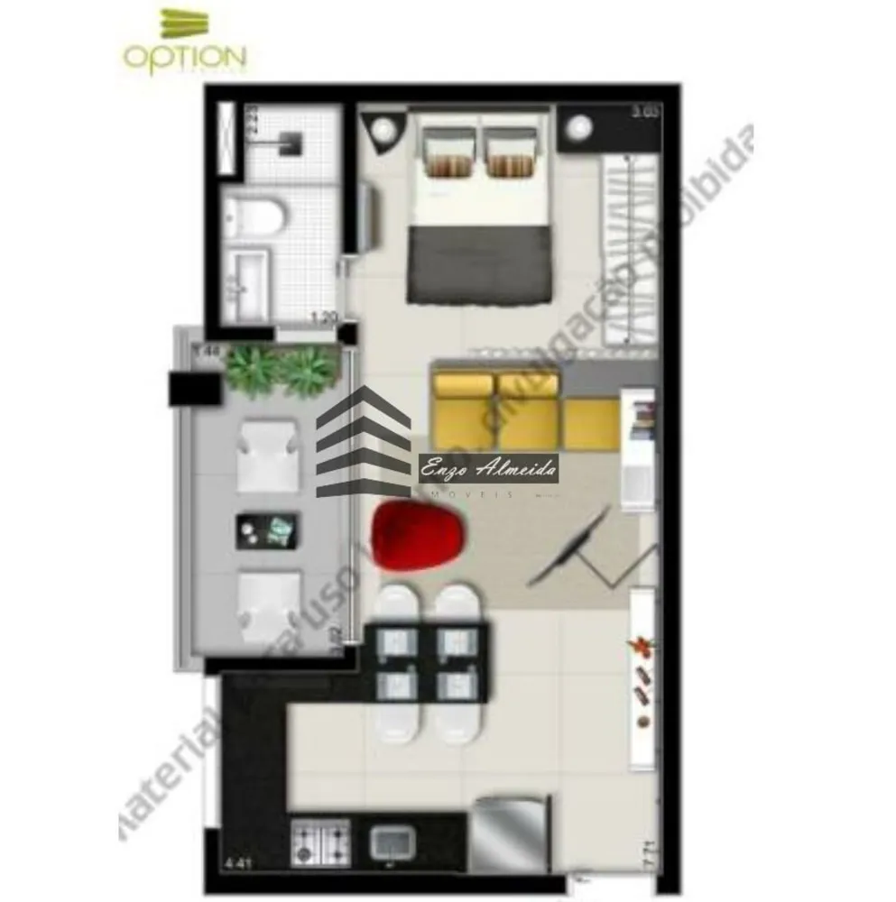 Apartamento, 2 quartos, 38 m² - Foto 6