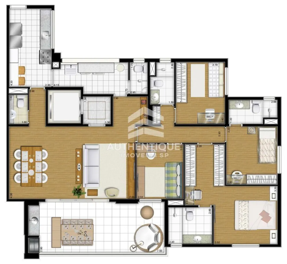Apartamento, 3 quartos, 123 m² - Foto 42