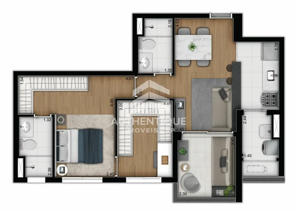 Apartamento, 2 quartos, 64 m² - Foto 8
