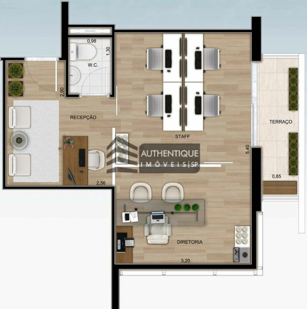 Sala-Conjunto, 32 m² - Foto 8