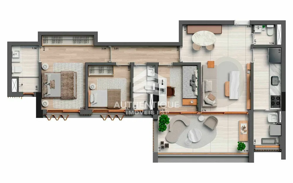 Apartamento, 3 quartos, 132 m² - Foto 8