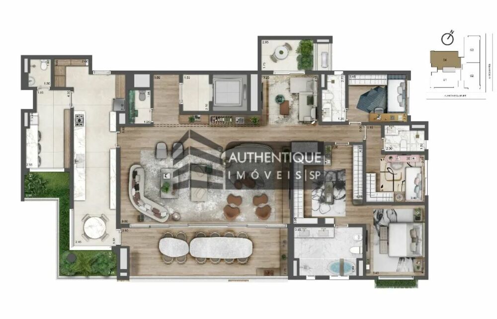 Apartamento, 4 quartos, 281 m² - Foto 5