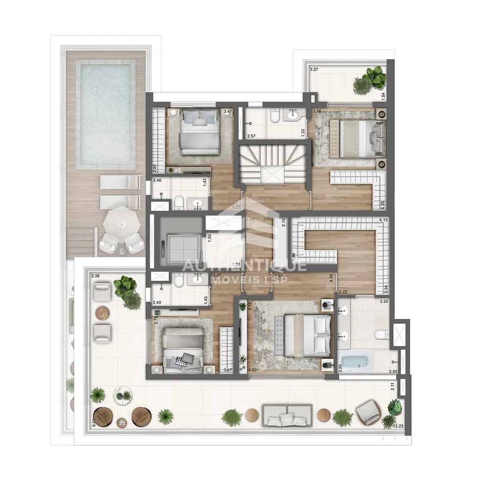 Apartamento, 4 quartos, 211 m² - Foto 36