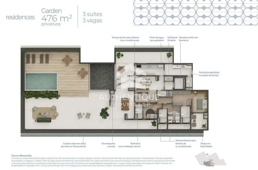 Cobertura, 3 quartos, 302 m² - Foto 6