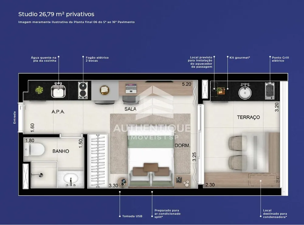 Apartamento, 1 quarto, 26 m² - Foto 16