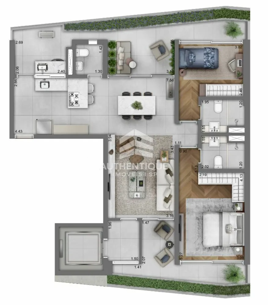 Apartamento, 1 quarto, 32 m² - Foto 42