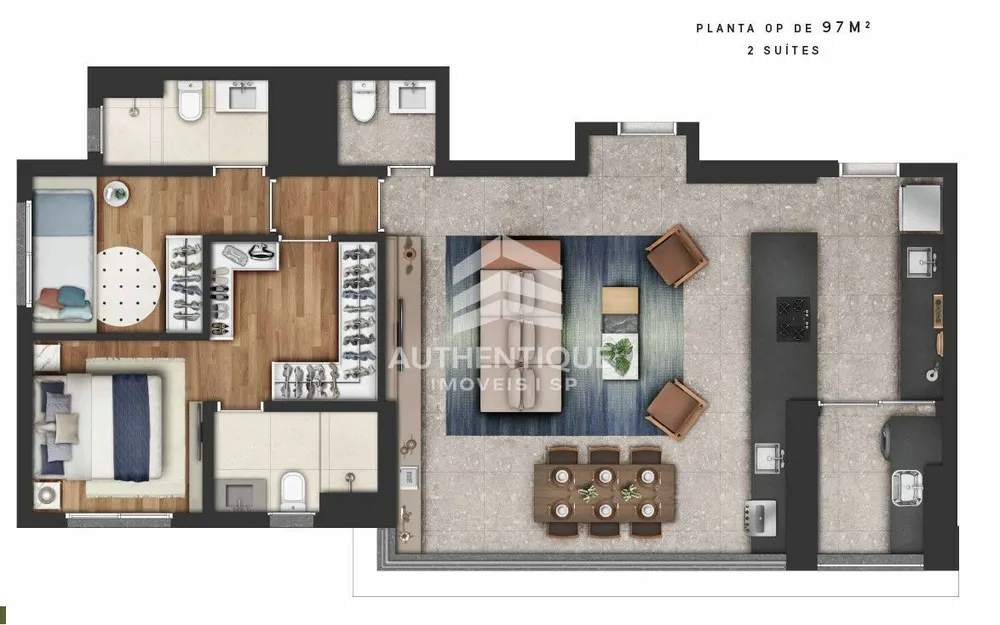Apartamento, 3 quartos, 97 m² - Foto 3
