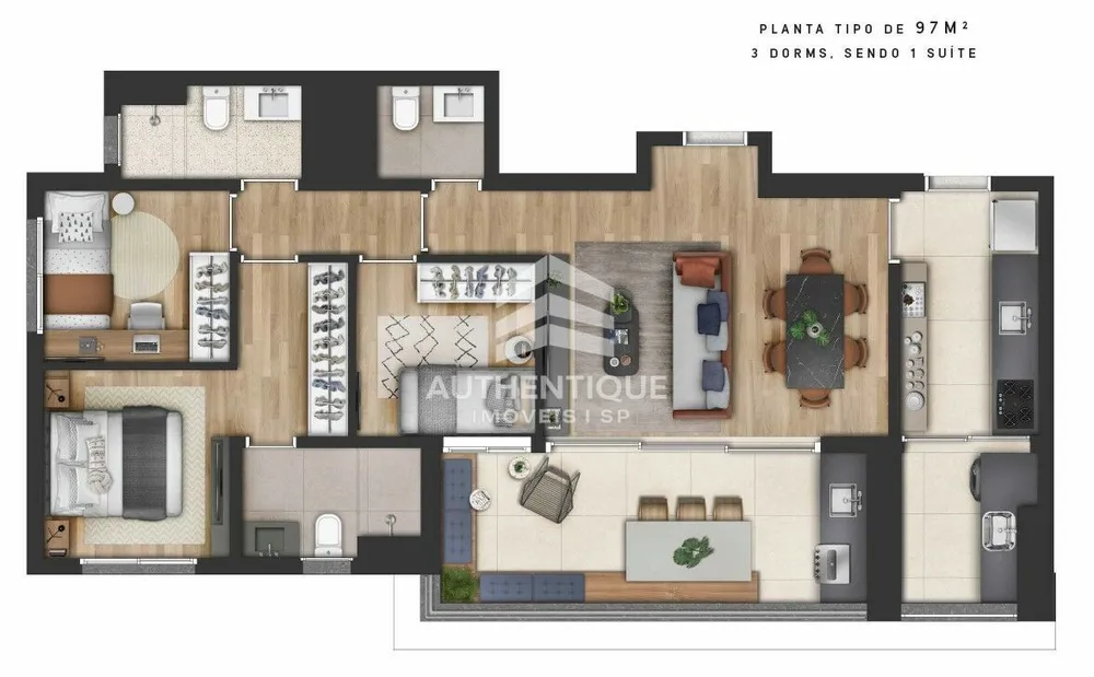 Apartamento, 3 quartos, 97 m² - Foto 10