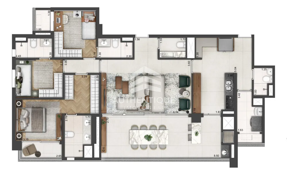 Apartamento, 4 quartos, 145 m² - Foto 10