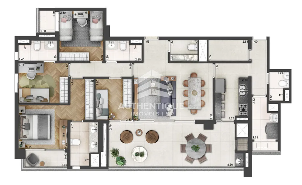 Apartamento, 4 quartos, 145 m² - Foto 12
