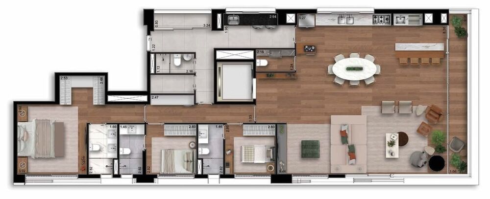 Apartamento, 4 quartos, 296 m² - Foto 9